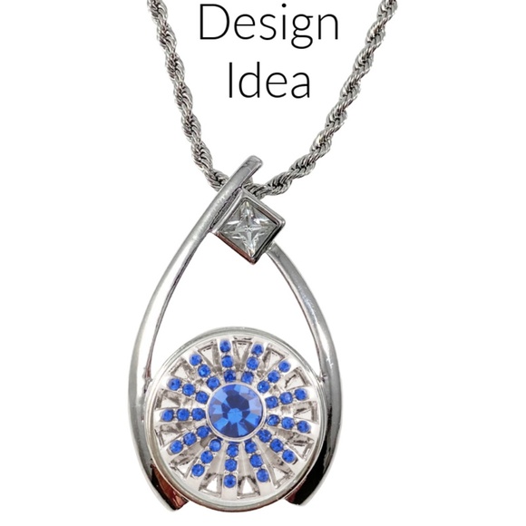 September Birthstone Snap Charm 20mm for Standard Size Accessories - Picture 2 of 4